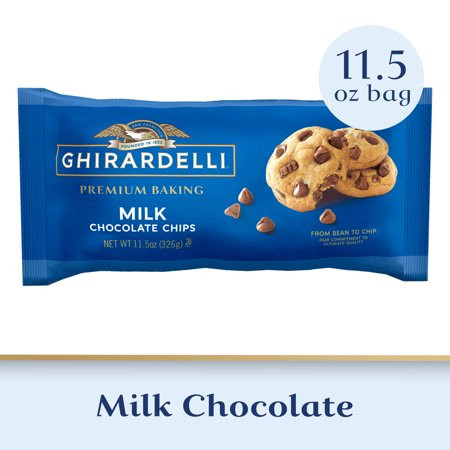 Ghirardelli Milk Chocolate Premium Baking Chips Chocolate Chips for Baking 11.5 OZ Bag | Walmart (US)