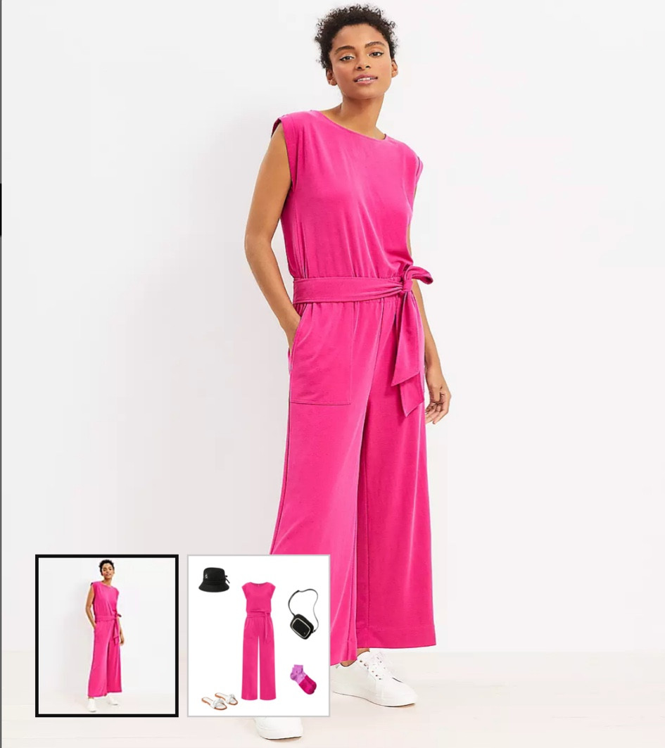 Lou & grey sand washed jumpsuit