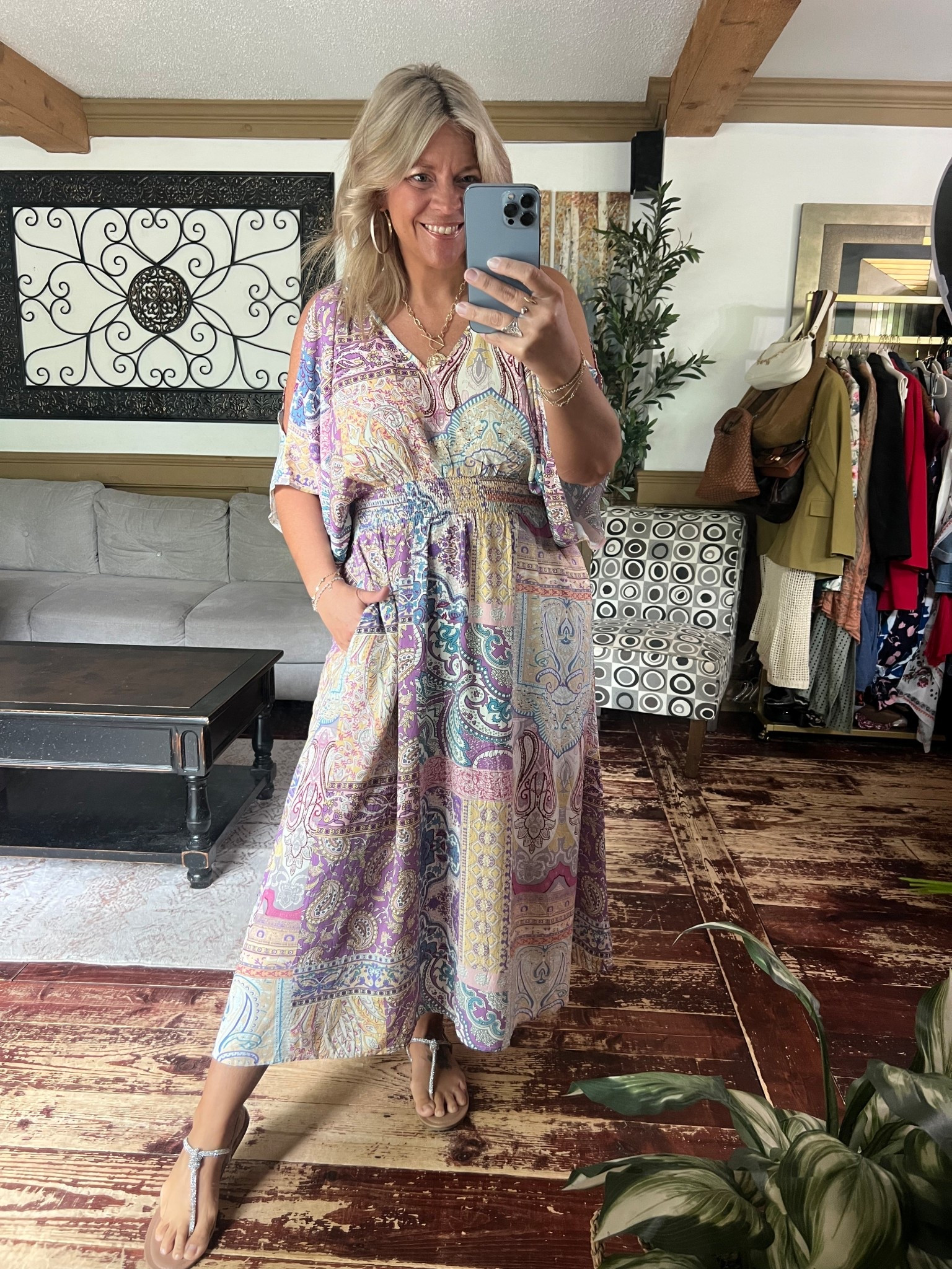 Cutout shoulder maxi dress with pockets - size 12 

#LTKMidsize #LTKPlusSize #LTKFindsUnder50