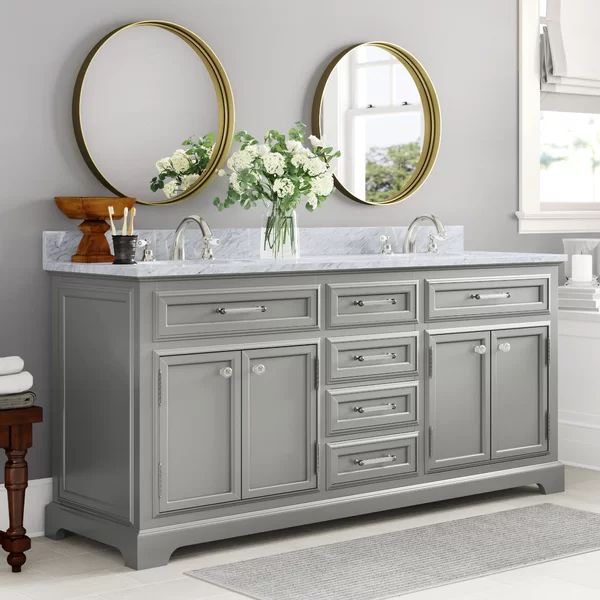 Dovercourt 72" Double Bathroom Vanity Set | Wayfair Professional