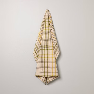 Plaid Flour Sack Towel Green - Hearth & Hand™ with Magnolia | Target