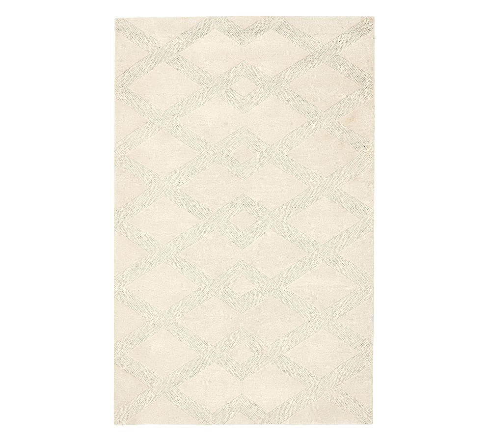 Chase Textured Hand-Tufted Wool Rug | Pottery Barn (US)