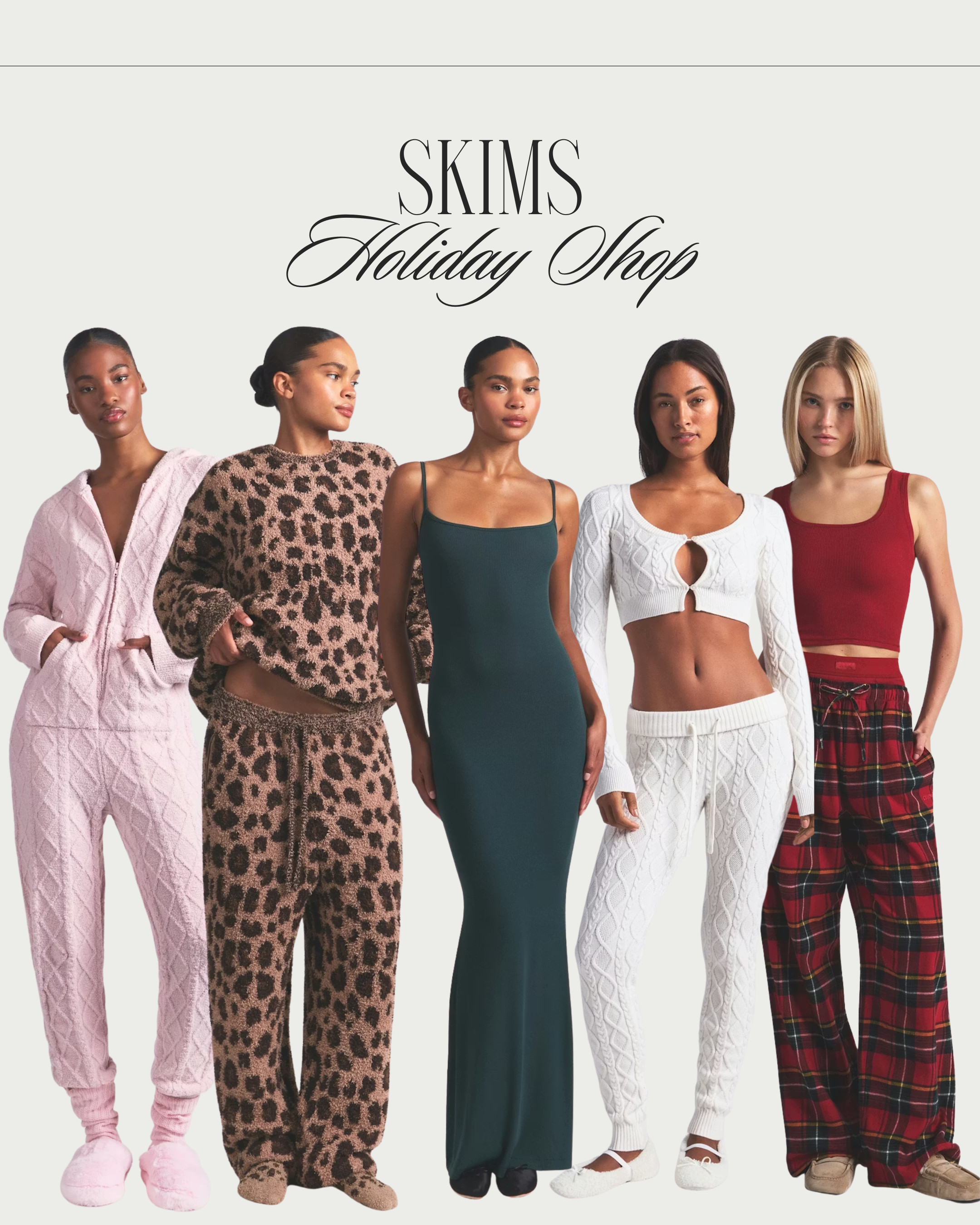 Skims holiday set has everything from cozy to cute! 

 #LTKGiftGuide #LTKHoliday #LTKSeasonal