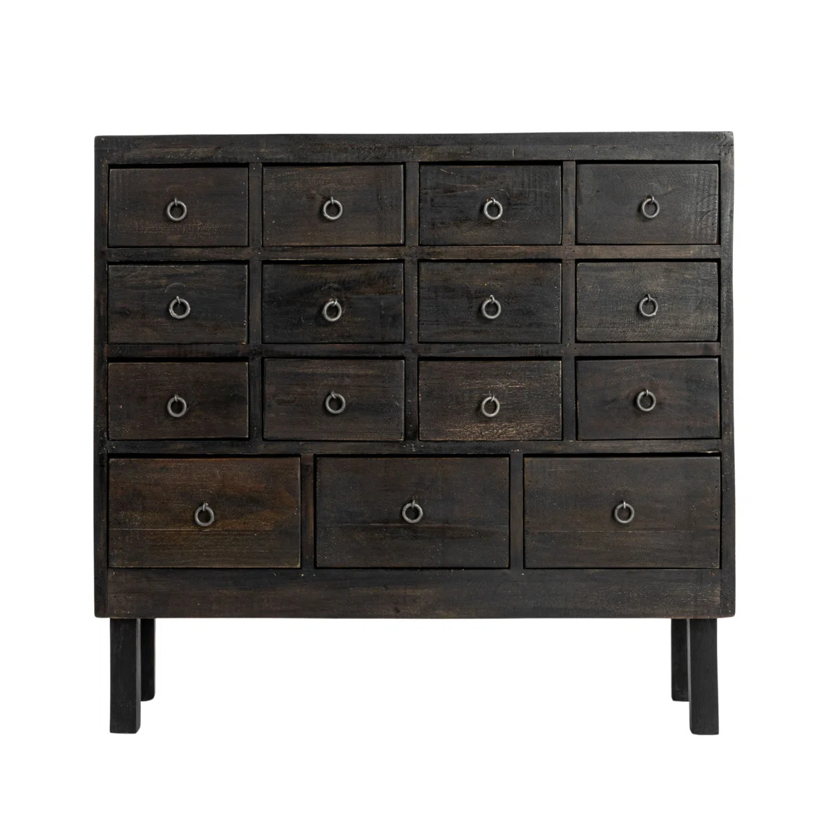 Apothecary Cabinet with 15 Drawers, Black | Wayfair North America