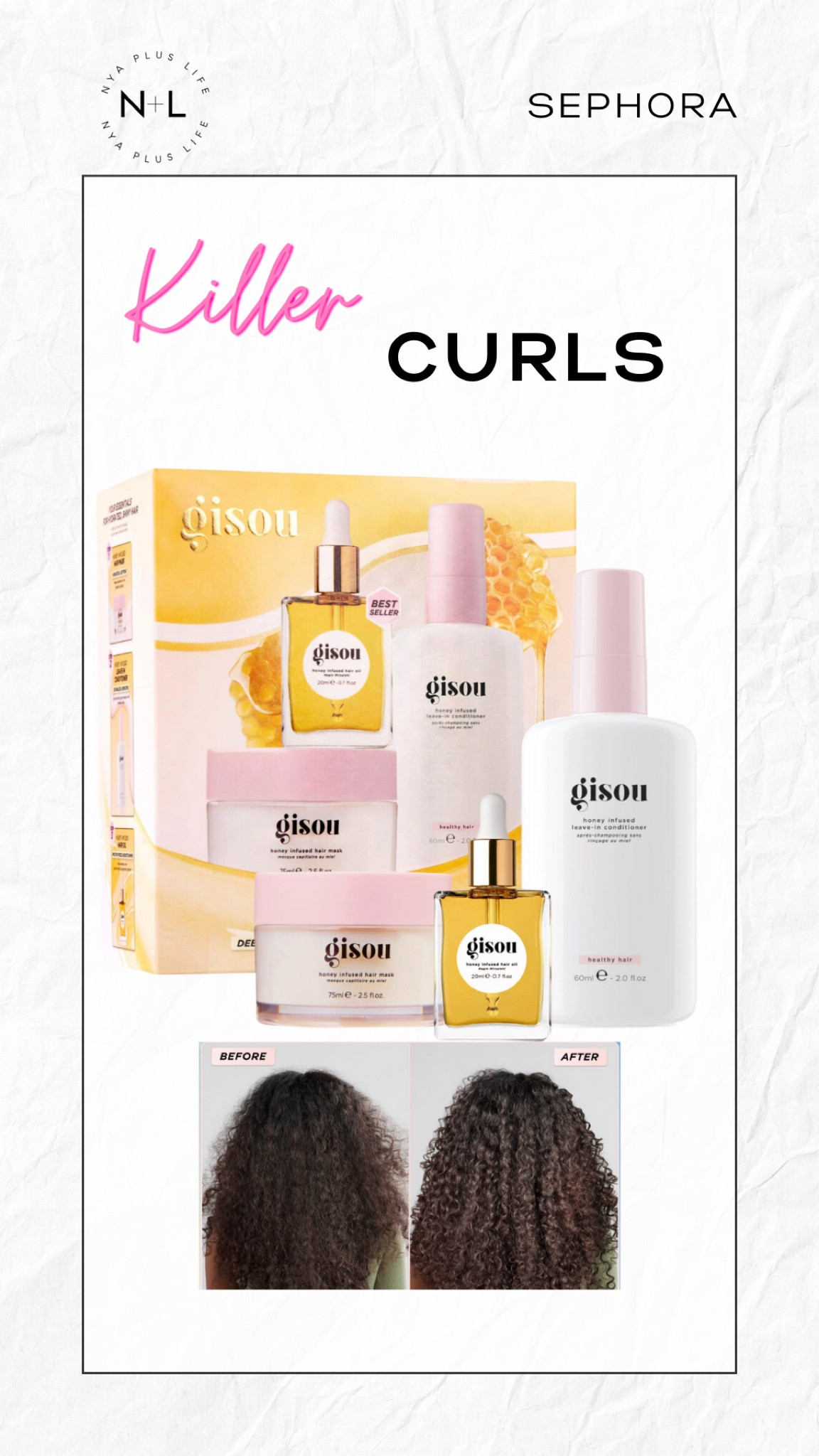 Say goodbye to dry hair! 
Products for curly hair, curly hair, hair hydration, hair products 

#LTKxSephora #LTKbeauty #LTKstyletip