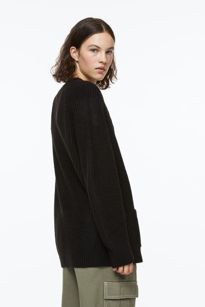 Rib-knit cardigan | H&M (UK, MY, IN, SG, PH, TW, HK)