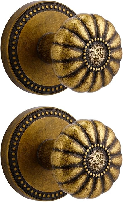Antique Brass Door Knob Dummy Door Knobs Interior Dummy Door Handle Single Sided Decorative,Zinc ... | Amazon (US)