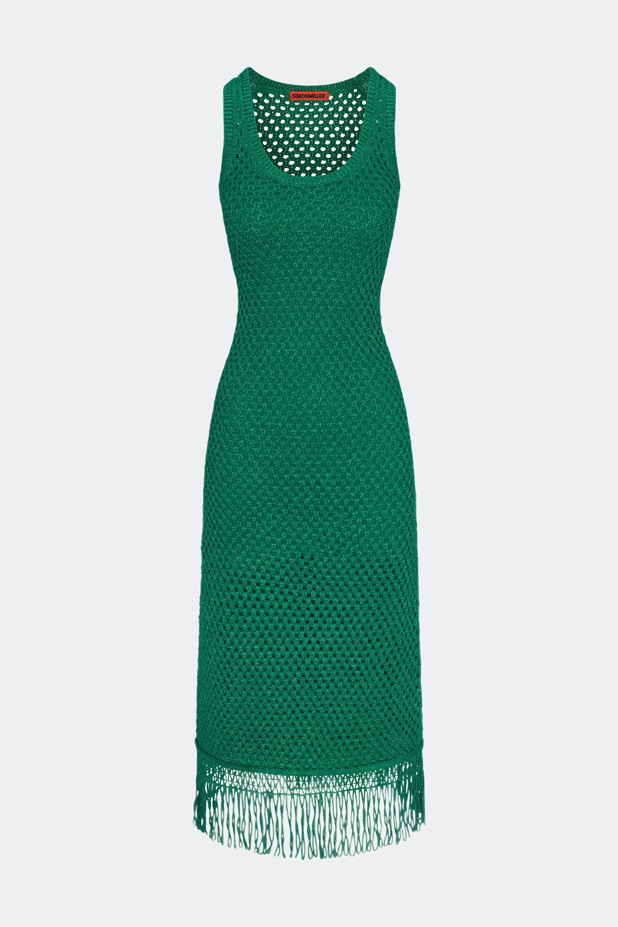 Roca
           Crochet Dress in Gummy Green | Simon Miller