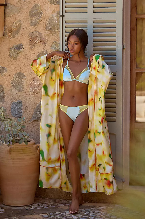 Satin Maxi Robe | Anthropologie (US)