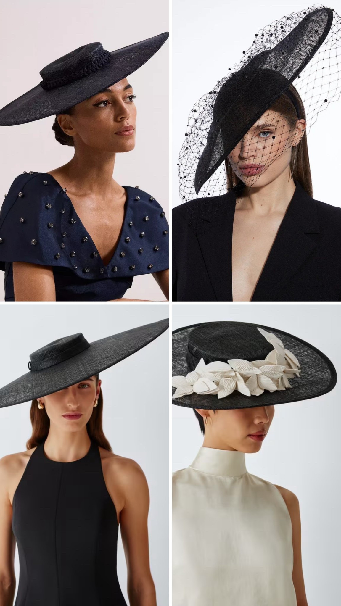 My most-worn boater - and my most asked-about piece from last year, Phase Eight ✨

It’s still out of stock… but don’t worry, I’ve found 4 beautiful headpieces that give the same vibe (if not better!!) 💫

#blackboater #racesfashion #weddingguest #fascinators #elevatedstyle

#LTKluxury #LTKstyletip #LTKspring