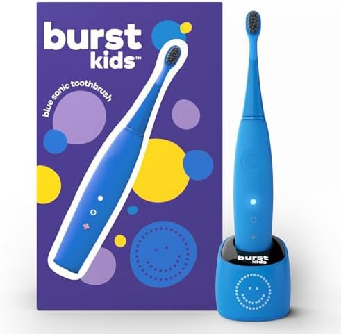 Burst Kids & Toddlers Electric Toothbrush (Blue) | Soft Bristles | Two Minute Timer | Rechargeabl... | Amazon (US)