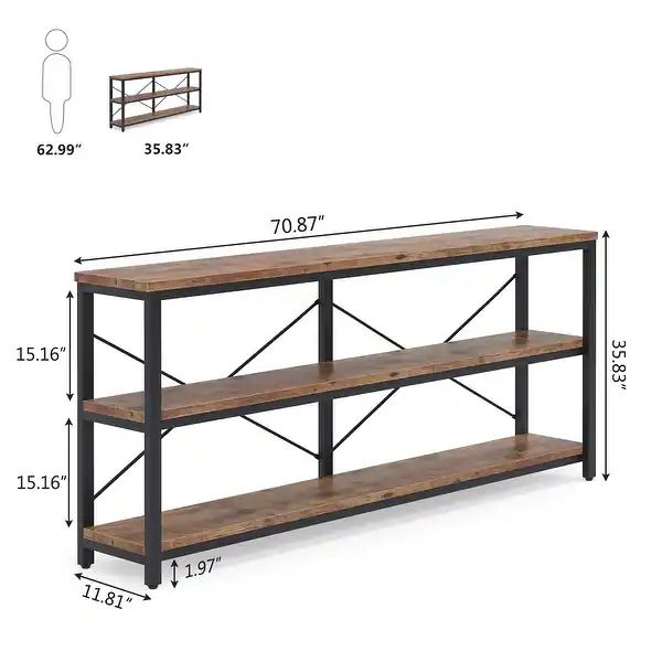 Sofa Console Table, Narrow Long Entryway Table with Storage Shelf, TV Stand | Bed Bath & Beyond