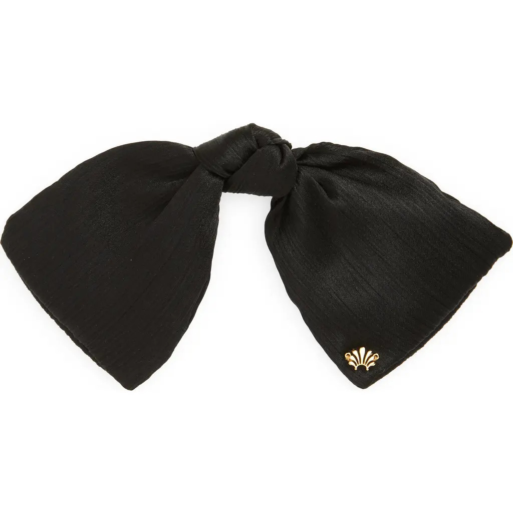 Lele Sadoughi Paloma Bow Barrette in Jet at Nordstrom | Nordstrom