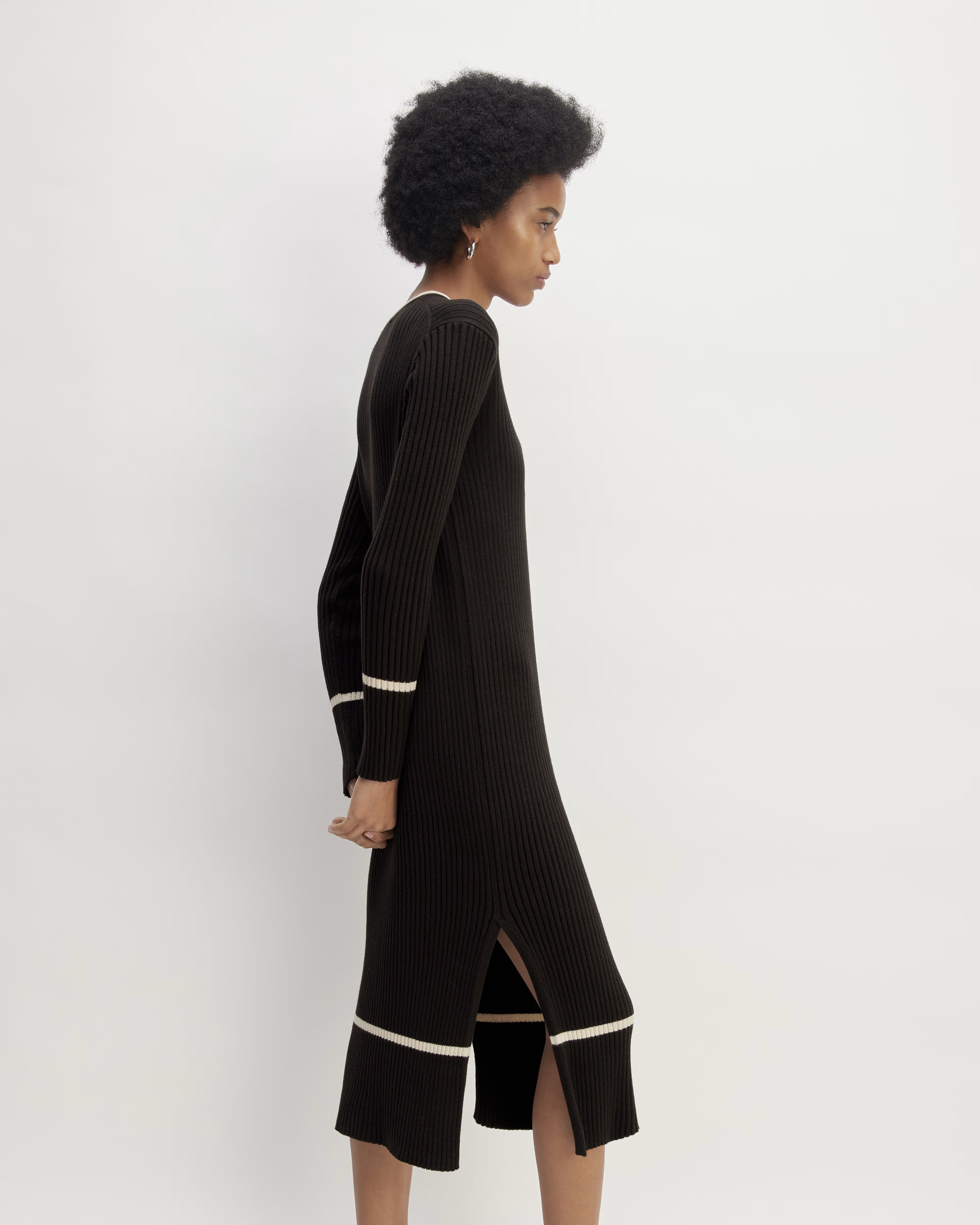 The Cotton Wide Rib Midi Dress | Everlane