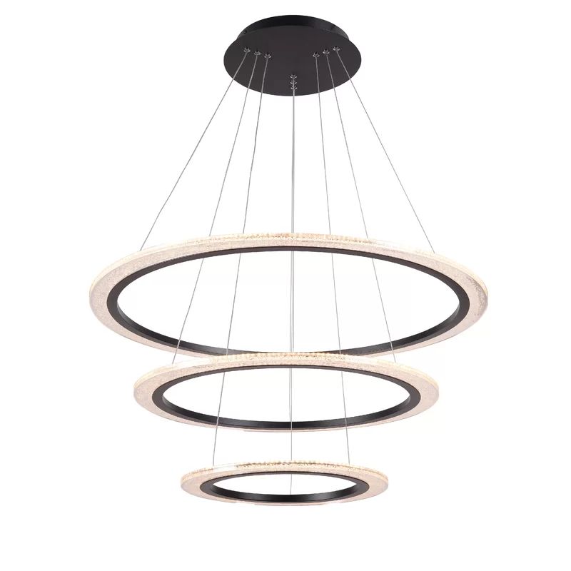 Mulligan 3-Light LED Unique / Statement Geometric Chandelier | Wayfair North America