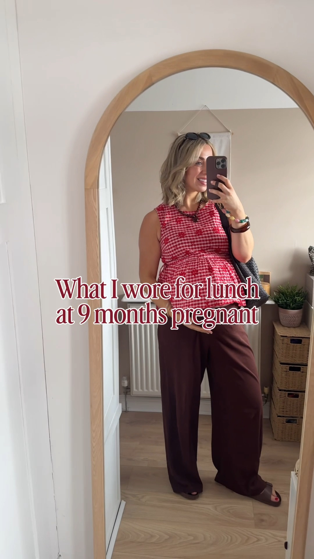 Another bump friendly outfit. At 9 months pregnant I actually felt really nice in this! Dressed up the stretchy waist trousers I’ve been LIVING in, added some chunky jewellery and I was ready to go!

#LTKsummer #LTKmaternity #LTKbaby