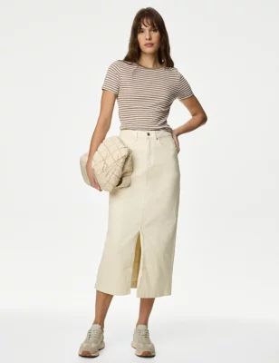 Denim Midi Skirt | Marks & Spencer (UK)