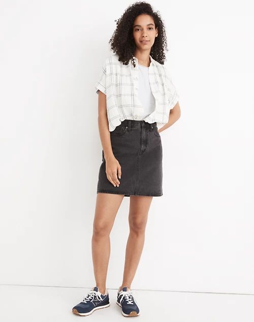 Rigid Denim High-Waist Straight Mini Skirt in Berridge Wash | Madewell