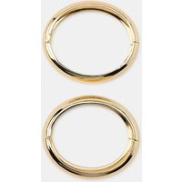 Zara - Pack Of 2 Rigid Metal Bracelets - Golden - M - Woman | Zara Canada