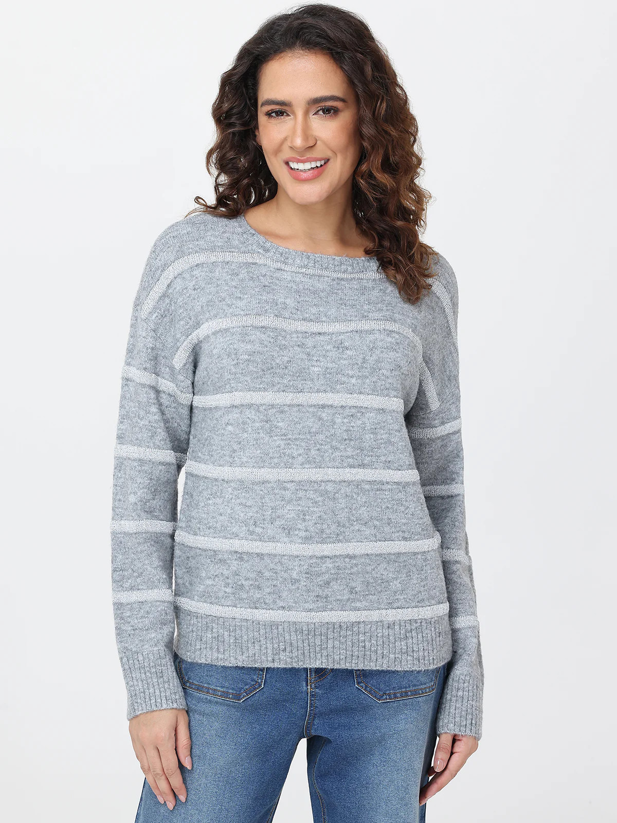 89th & Madison Sequin Stripe Sweater | 89th + Madison