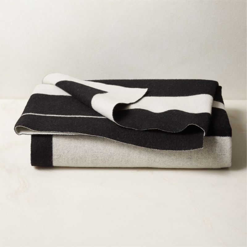 Shift Reversible Merino Wool Throw Blanket + Reviews | CB2 | CB2