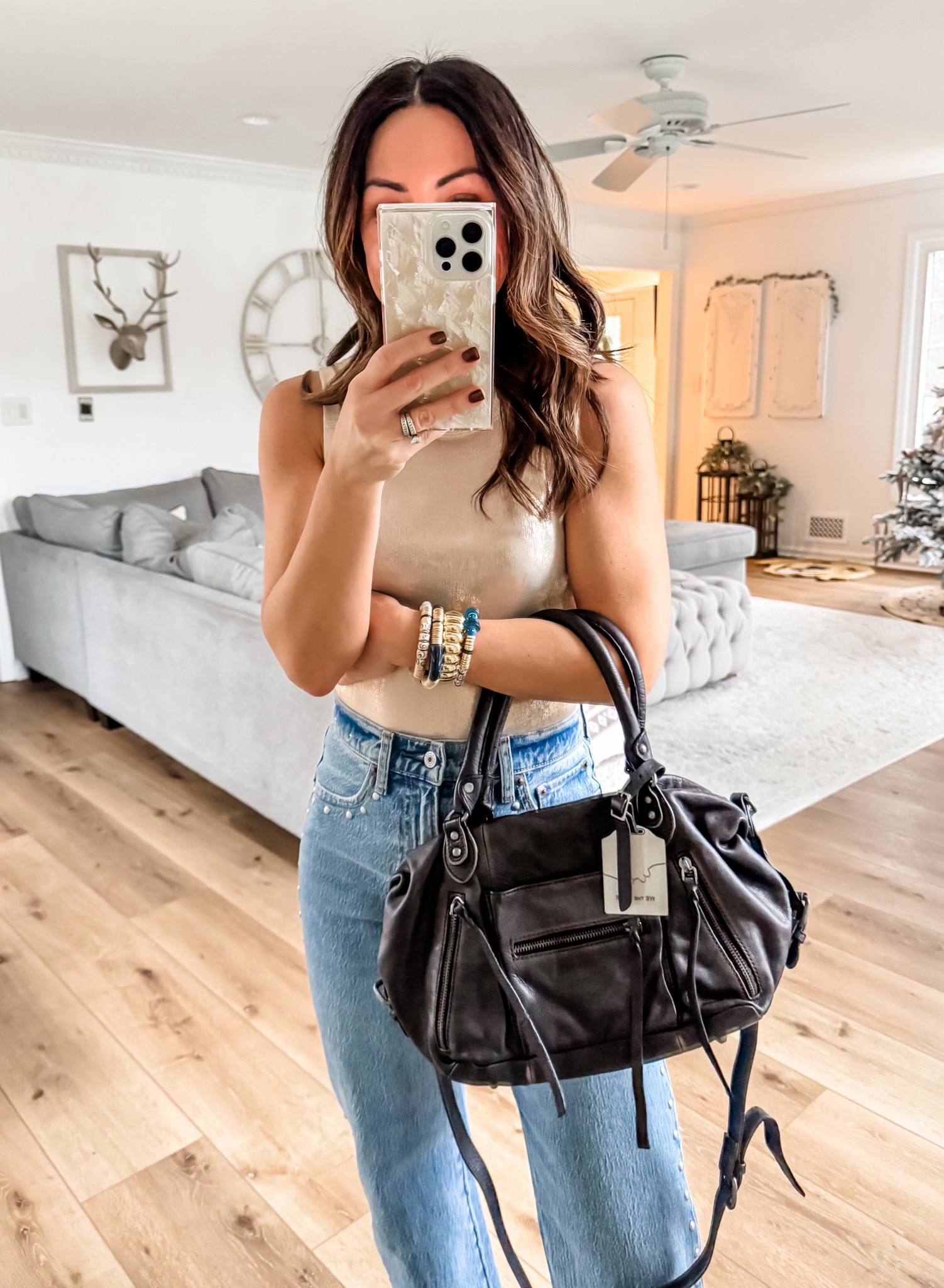 Code Tammy10 at Studio 4. Jewelry code houseofleo30. Small gold tank top. Crossbody bag, Moto bag. Faux leather bag.

#LTKOver40 #LTKHoliday #LTKGiftGuide