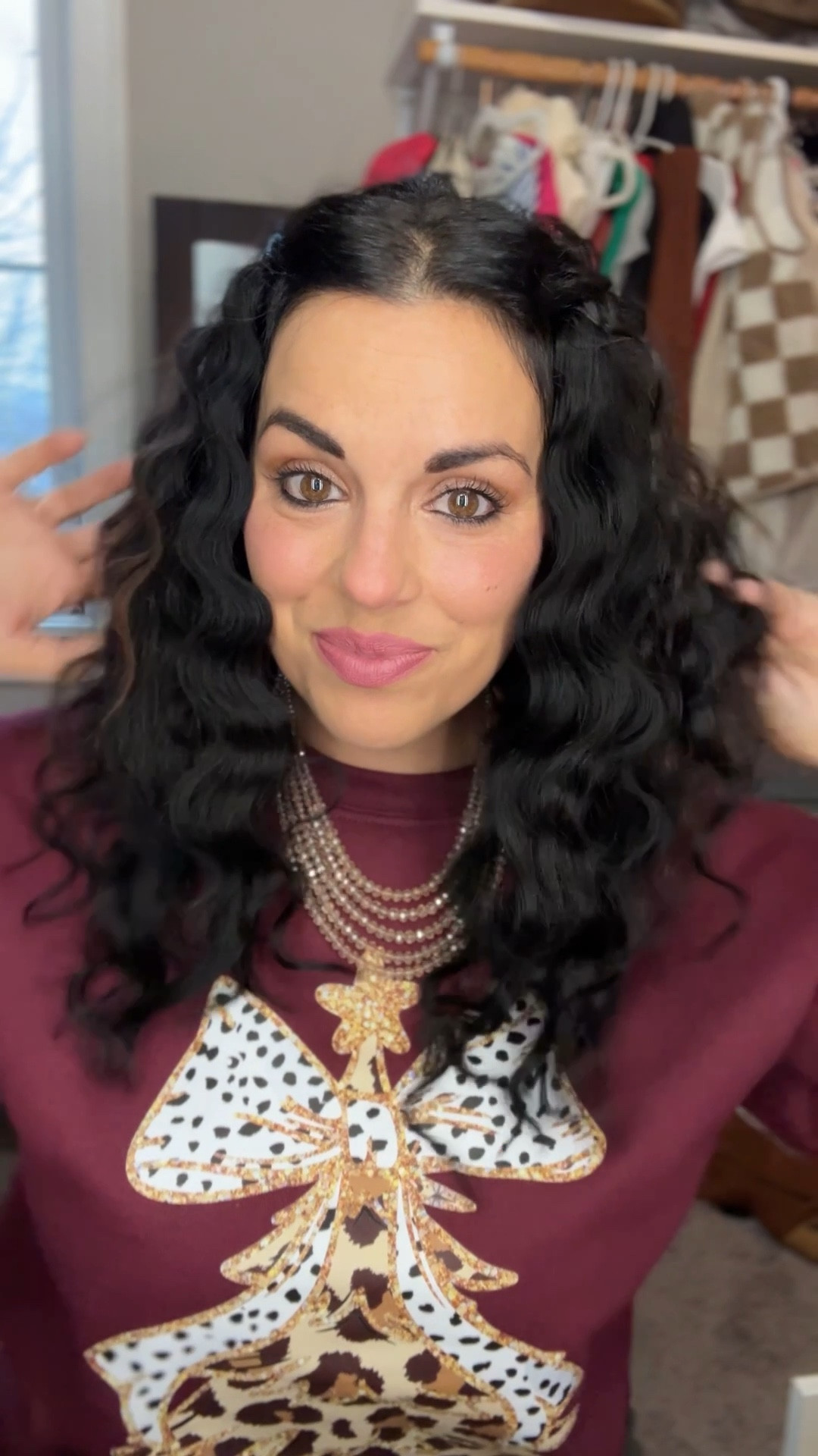 Quick and easy holiday hair in a snap! The compact Rovy Waver is one of my favorite tools!! So simple to use and it makes it look like you spent hours on your hair, but it only takes minutes💕💕💕

#LTKHoliday #LTKBeauty #LTKgrwm