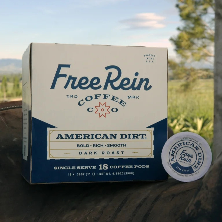 Free Rein Coffee Company American Dirt Dark Roast, Coffee Pods, 18ct | Walmart (US)