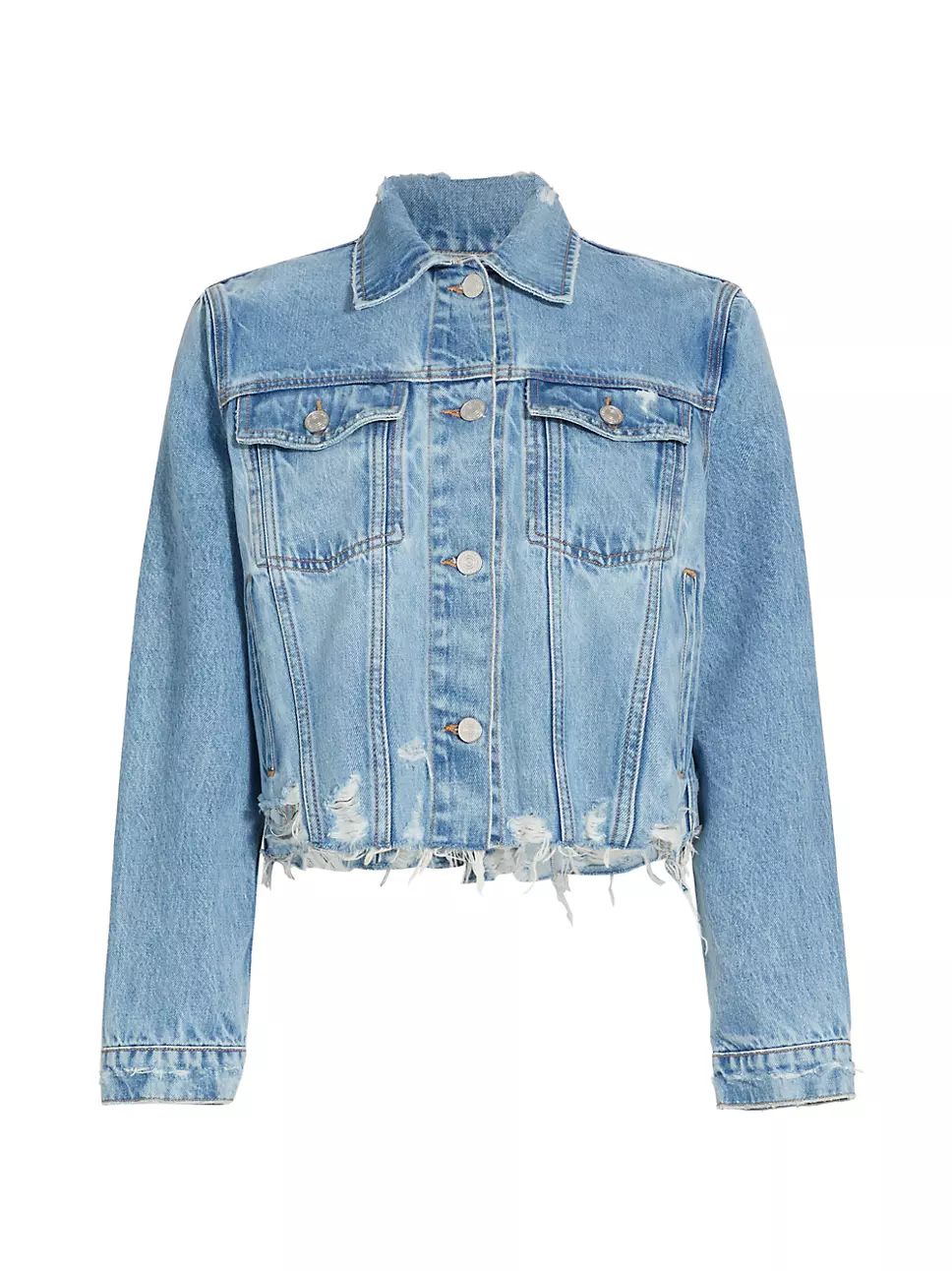 Destroyed Vintage Denim Jacket | Saks Fifth Avenue