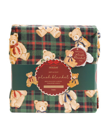 Plaid Teddy Blanket | TJ Maxx