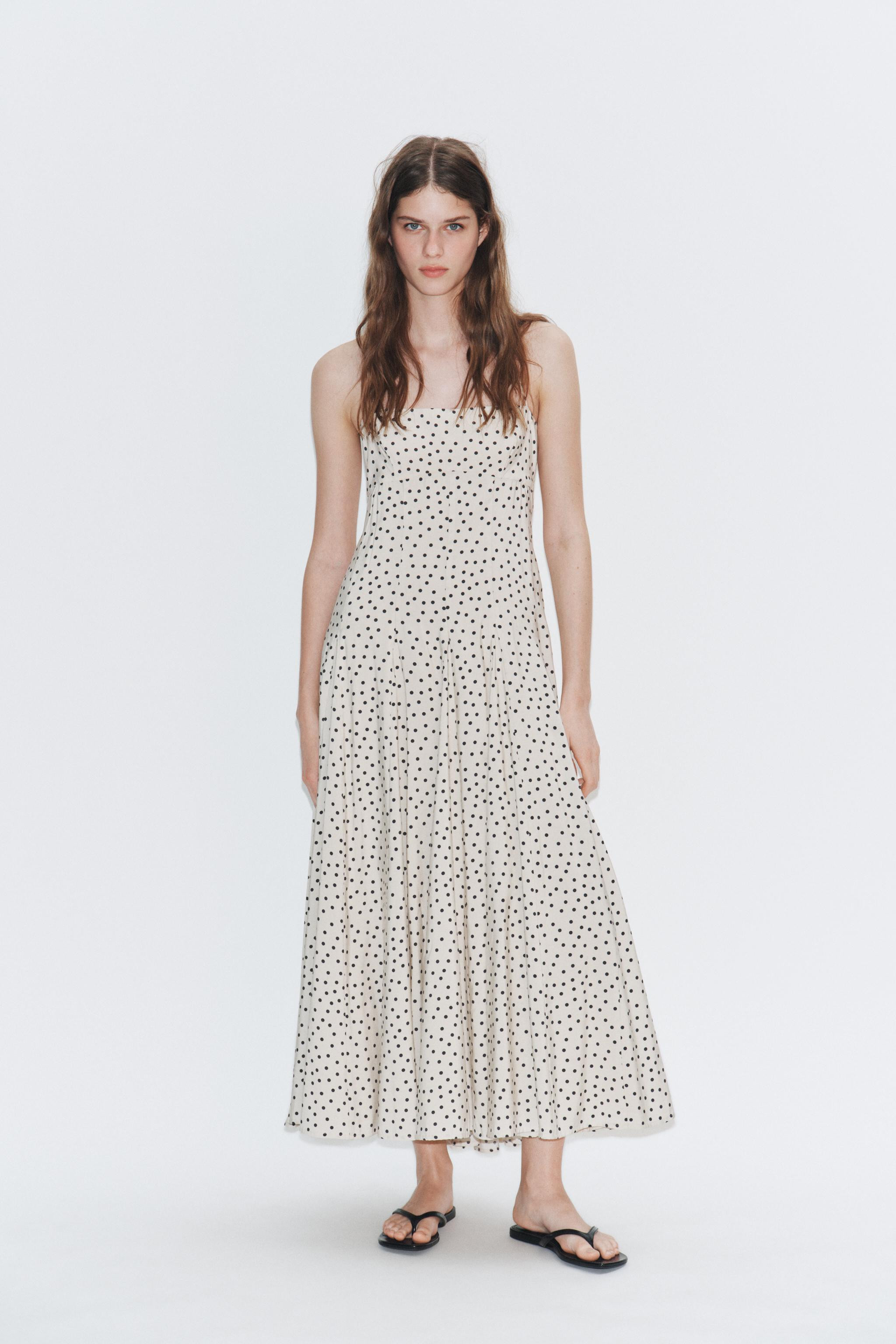 POLKA DOT MIDI DRESS | Zara US