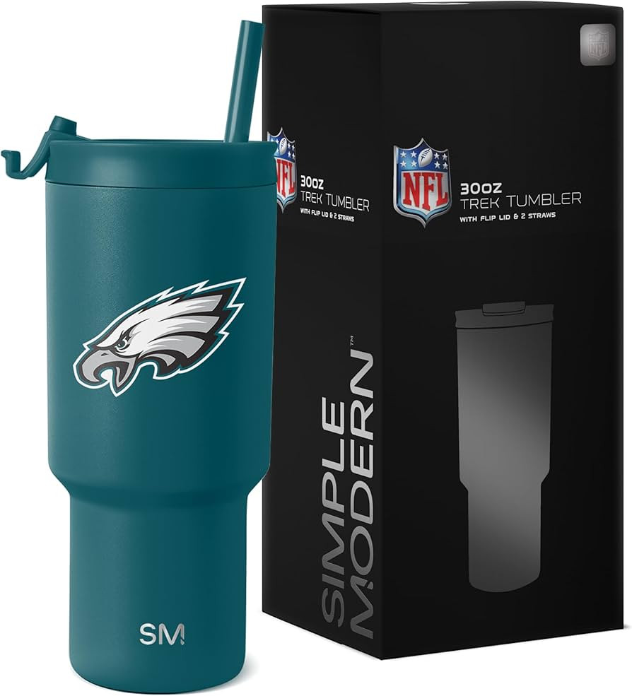 Simple Modern Officially Licensed NFL Philadelphia Eagles 30 oz Tumbler with Flip Lid and Straws ... | Amazon (US)
