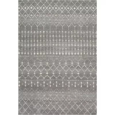 nuLOOM Blythe 6-Foot 7-Inch x 9-Foot Area Rug in Dark Grey | Bed Bath & Beyond