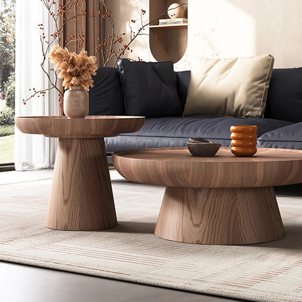 Light luxury minimalist solid wood coffee table | Wayfair North America