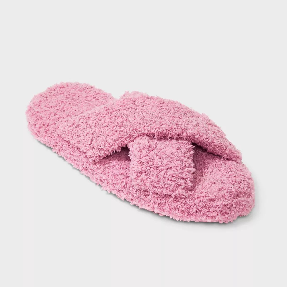Women's Super Soft Fleece Crossover Slide Slipper Socks - Stars Above™ | Target