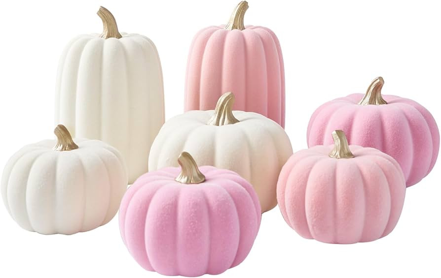 WDS WONDROUS Pumpkins Fall Decoration Thanksgiving Set for Decorating, 7PCS | Amazon (US)