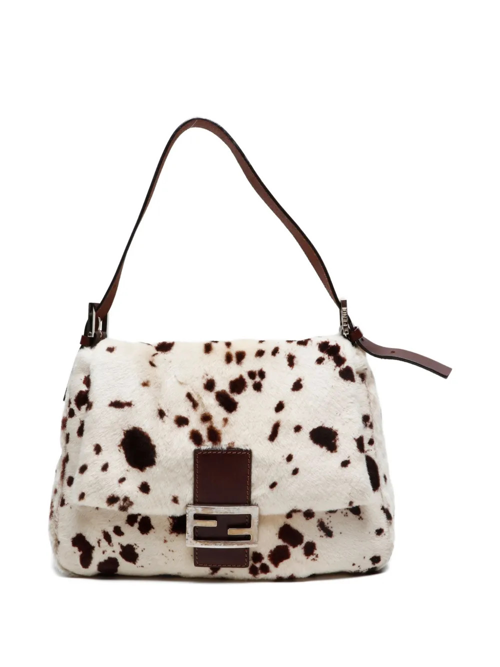 Fendi Pre-Owned 2000-2010s Baguette calf hair bag - White | Farfetch Global