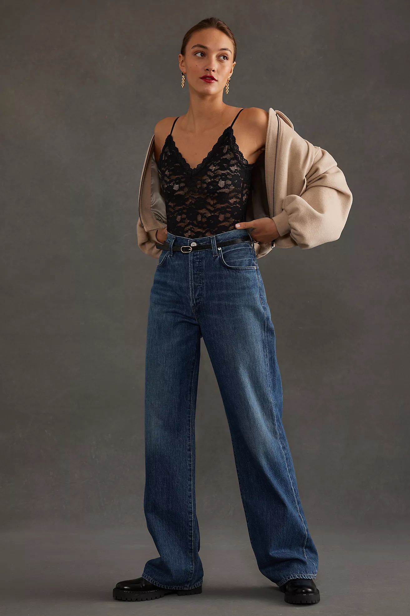 Citizens of Humanity Annina Organic High-Rise Wide-Leg Jeans | Anthropologie (UK)