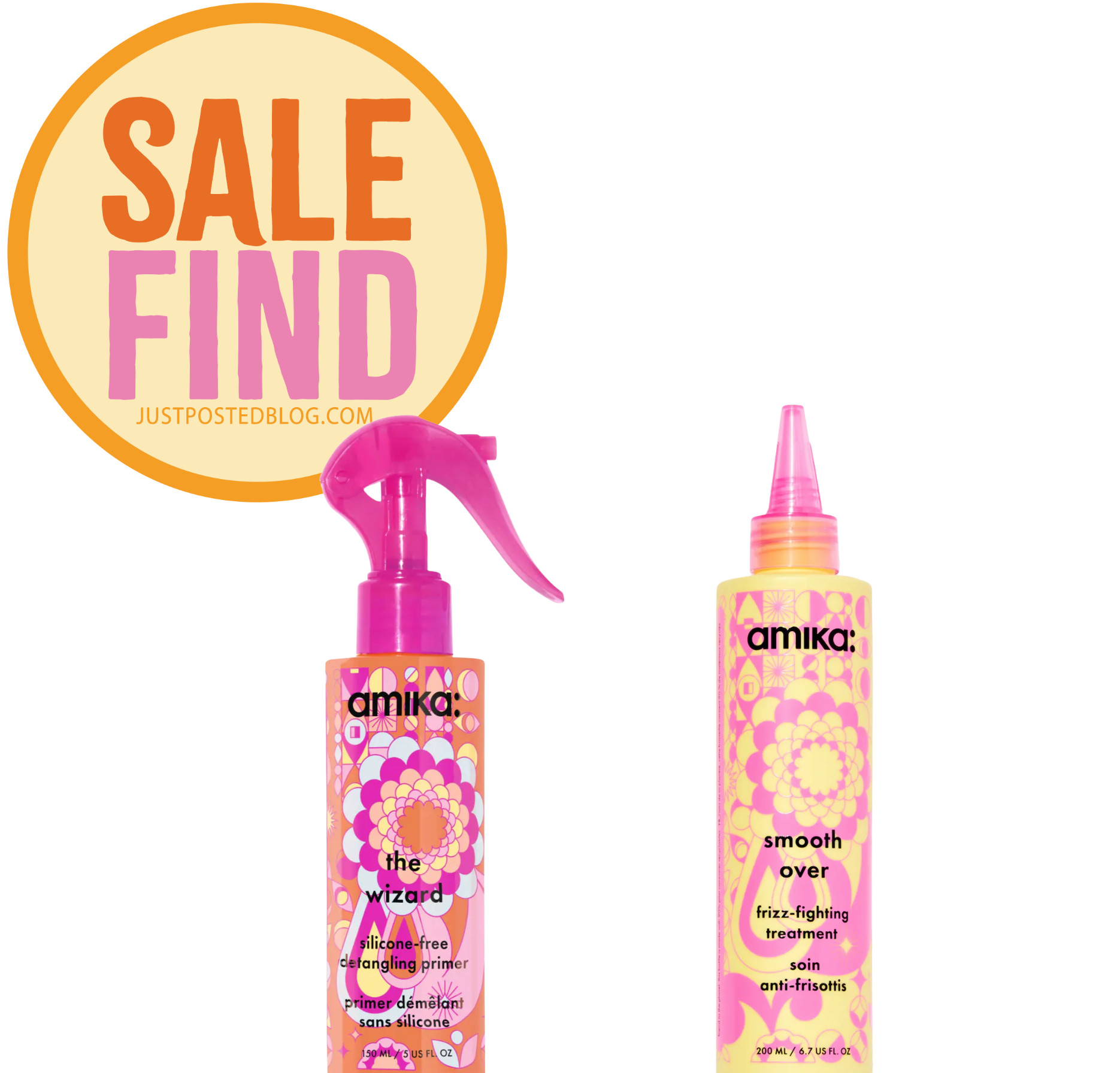 Amika Frizz treatment and the Wizard Detalgler are on sale!!! 

 