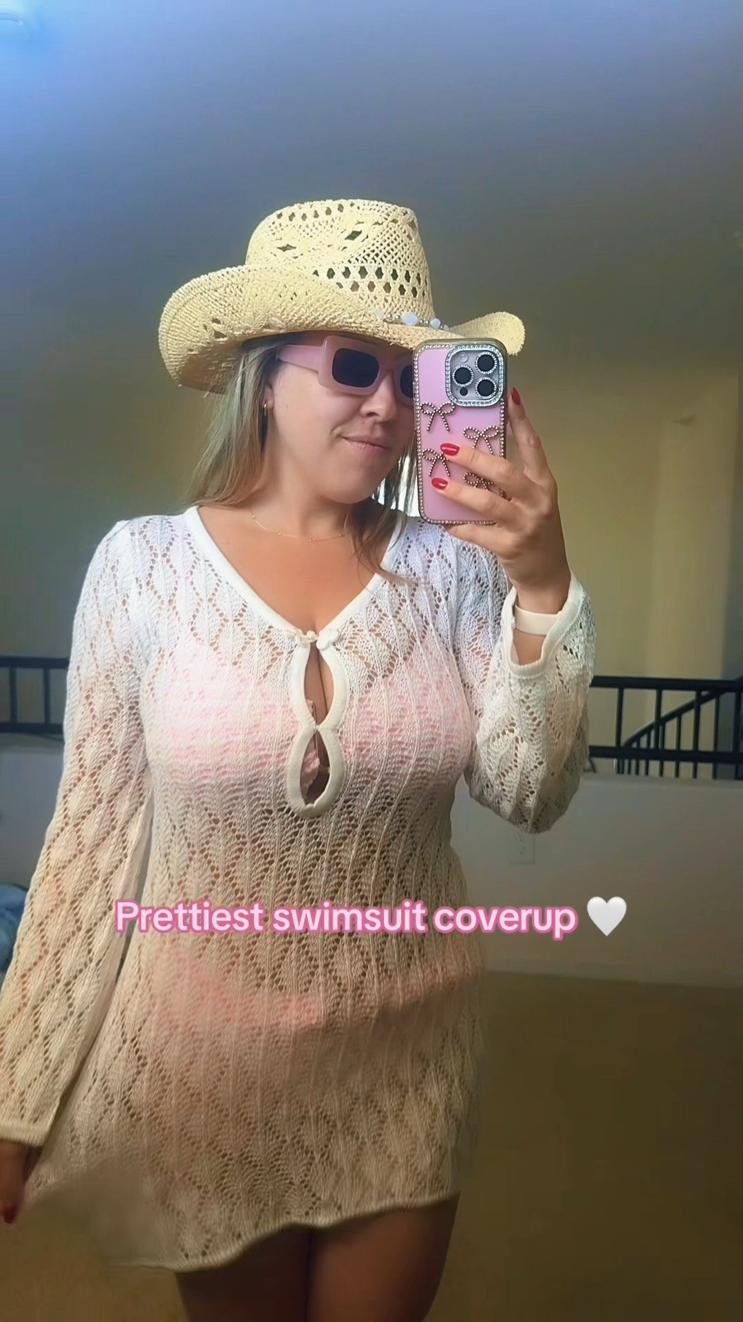 White crochet swimsuit over up 
Swimsuit outfit
Beach outfit
Straw cowgirls hat with shells
Beach hat
Beach day outfit
Swimwear

#LTKTravel #LTKSeasonal #LTKSwim