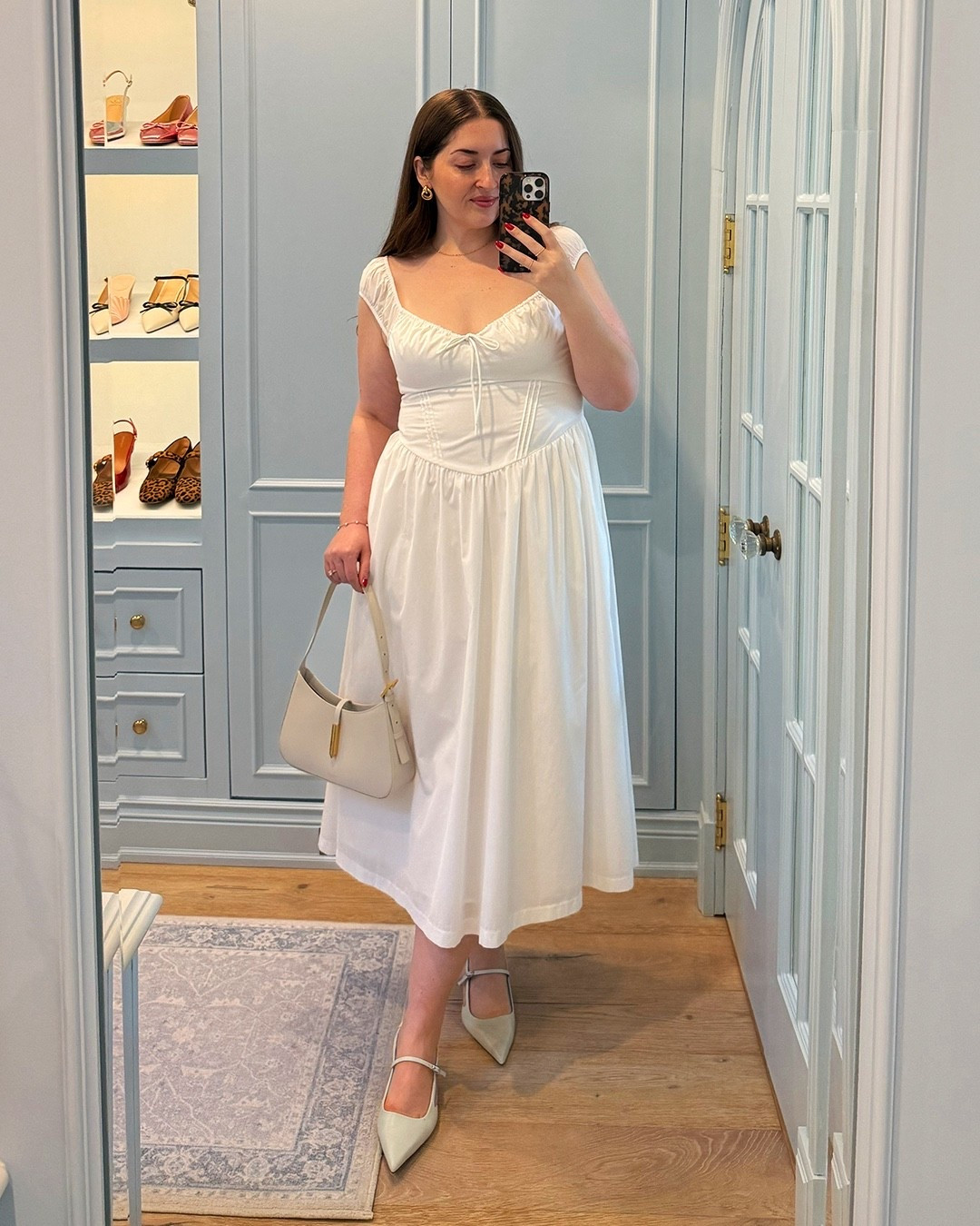 Spring outfit / white dress / office outfit / workwear / midsize / Pinterest recreation 

Sizing: L in dress & shaper

#LTKMidsize #LTKspringtrends #LTKspring