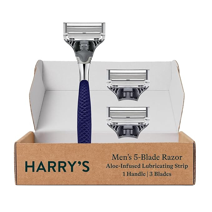 Harry's Razors for Men, 1 Handle (Chrome Edition) and 3 Razor Blade Refills with German Engineere... | Amazon (US)