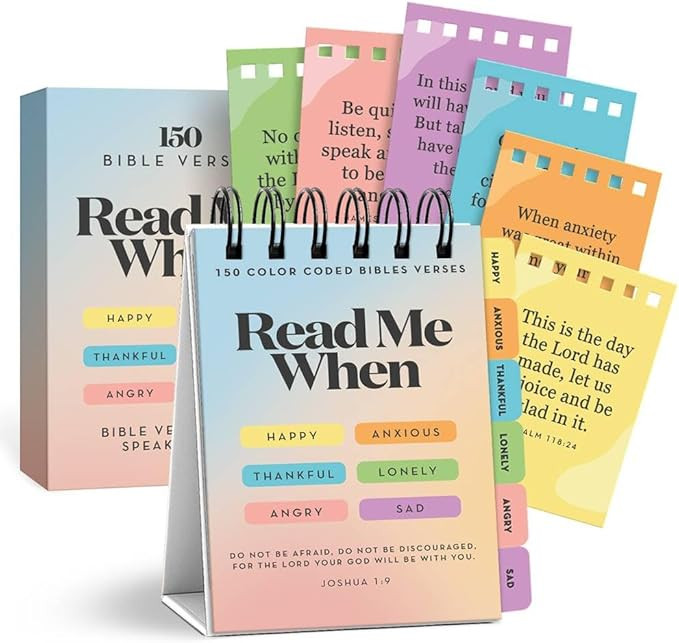 Read Me When Bible Verse Flipbook – Christian Gifts for Women & Men - Faith Based Inspirational... | Amazon (US)