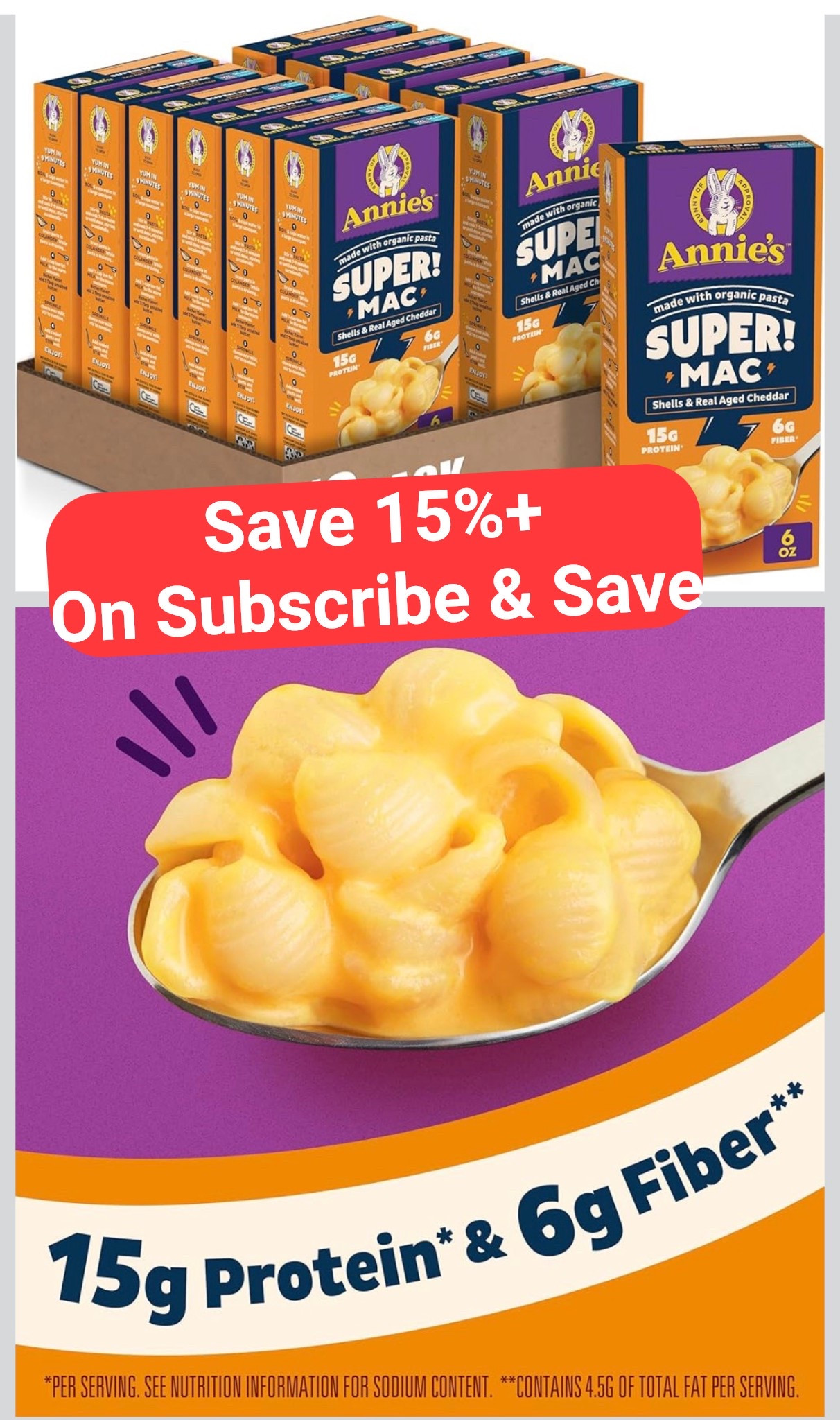 Quick Weeknight Meals!

Made with organic ingredients, this Mac and Cheese is guilt-free!

Each serving has 15g of protein and 6g of fiber, and only 4.5g of total fat!

Plus it tastes great! Throw in some veggies like broccoli or spinach to make it even more healthy! 

#LTKKids #LTKmomlife #LTKSaleAlert
