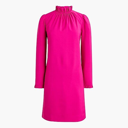 Ruffleneck shift dress | J.Crew Factory