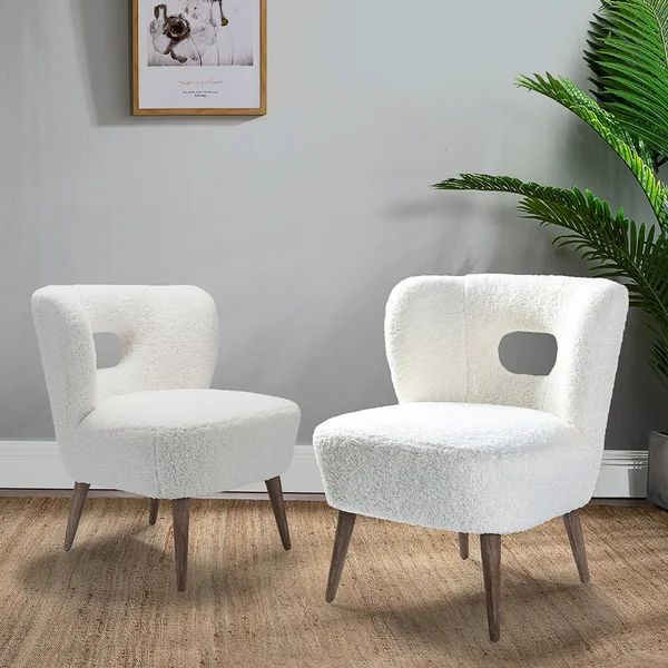 Corinne 25.6'' Wide Wingback Chair (Set of 2) | Wayfair North America