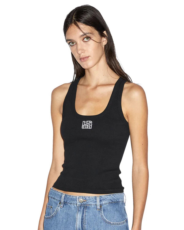 Stacked Origin Fitted Tank Top - Black  | Ksubi ++ | Ksubi (US)