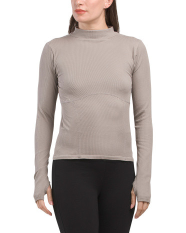 Seamless Long Sleeve Top With Corset Detail | TJ Maxx