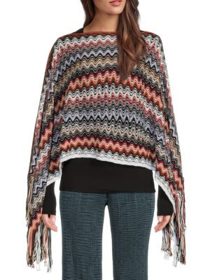 Wave Wool Blend Poncho | Saks Fifth Avenue OFF 5TH