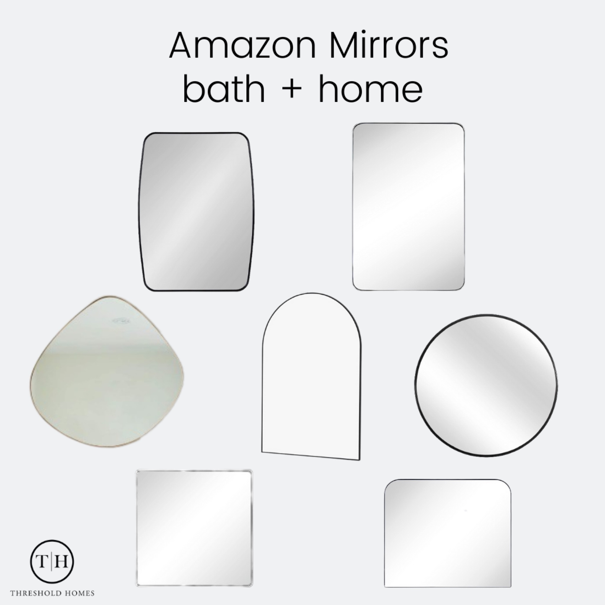 These are a few of the mirrors I love to use when designing a bath.  Nothing typical about adding the custom touch of a mirror that mixes up the space.  And the perfect way to mix finishes too. 

#LTKsalealert #LTKhome #LTKstyletip